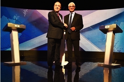 Alistair Darling right and Alex Salmond Alistair Darling right and Alex Salmond